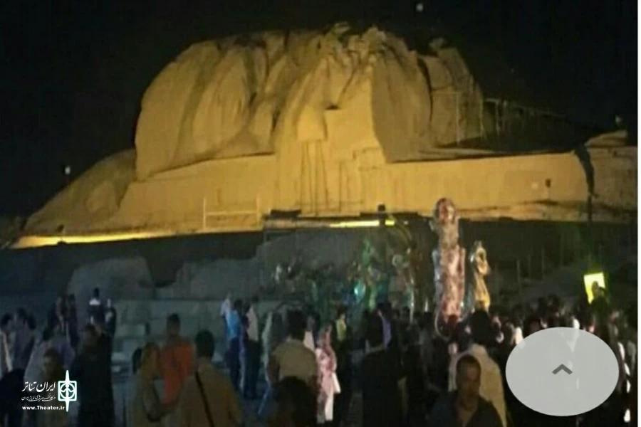 استقبال از عروسکهای غول پیکر در جشنواره آیینی سنتی 3