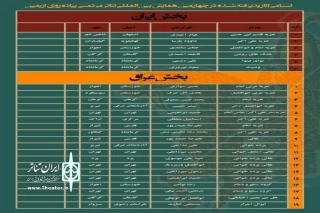 به همت حوزه هنری استان اصفهان

تعزیه حضرت عباس از شاهین شهربه کارگردانی هیام احمدی در شلمچه اجرا میشود